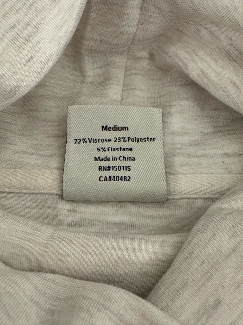 VARLEY Freya Sweatshirt Large Ivory Marl Casual Lounge Comfort Cowl Turtleneck - Picture 7 of 12